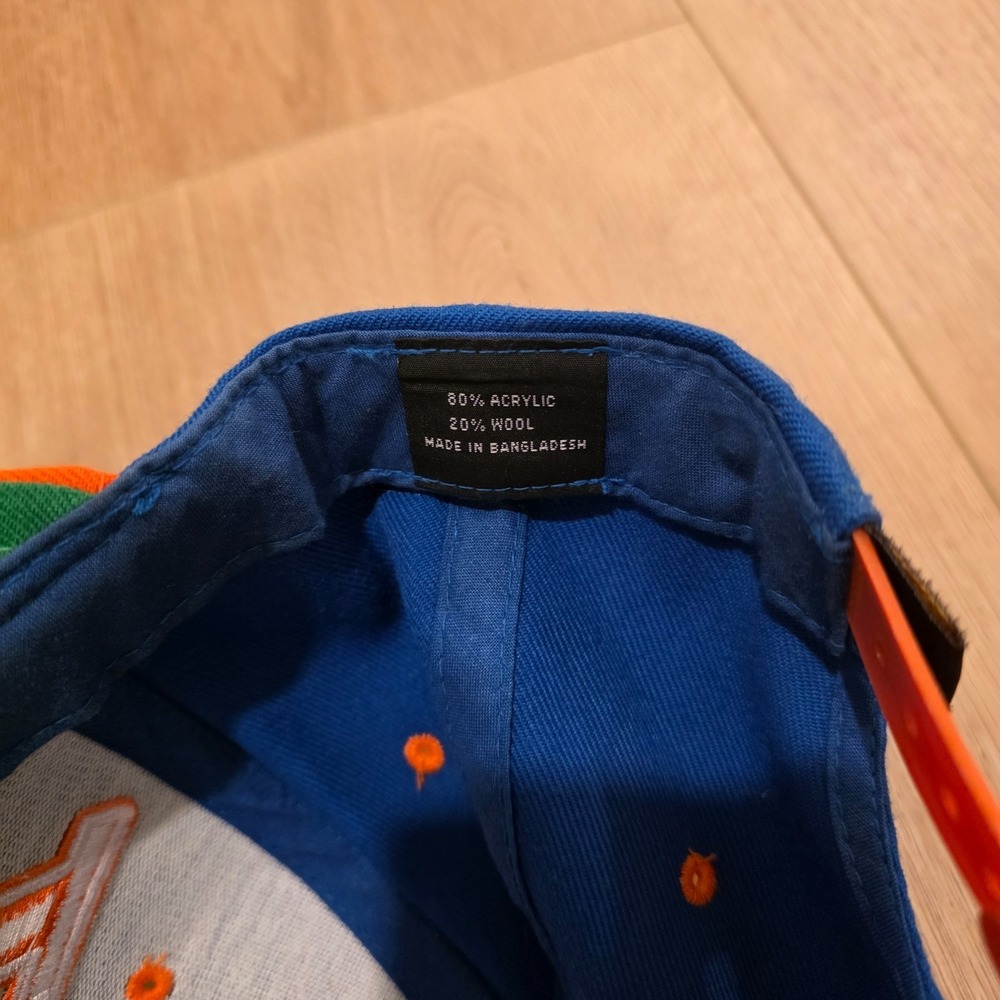 The Hundreds Show Snapback Cap One Size Blue Orange Green Wool Blend - Picture 3 of 5